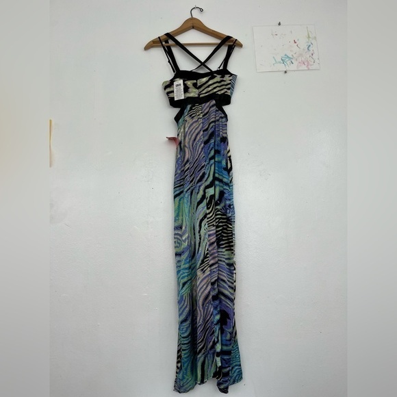 NWT ASOS Cut Out Maxi Dress - Picture 2 of 7